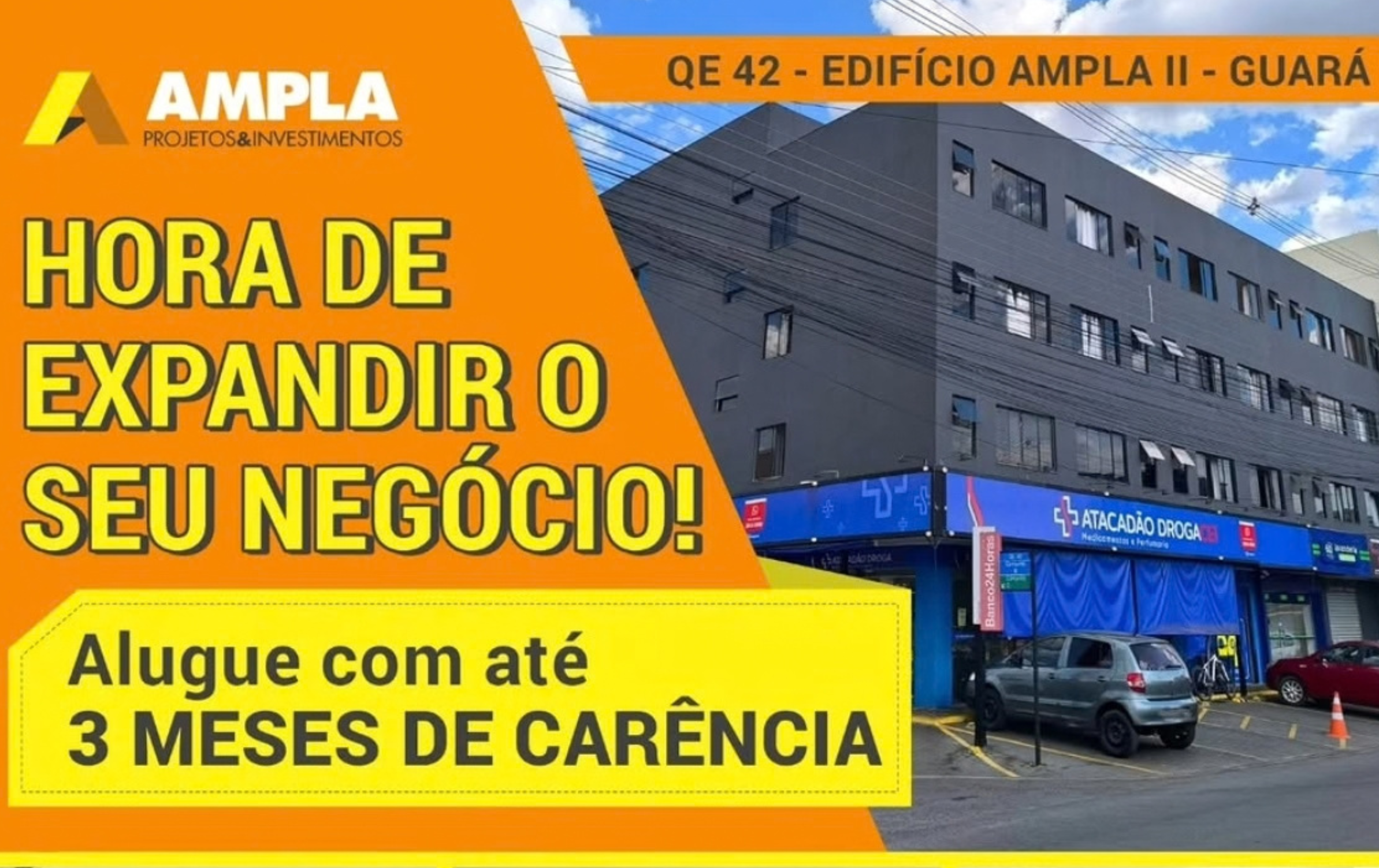 ALUGA-SE LOJA COM ATÉ 3 MESES DE CARÊNCIA